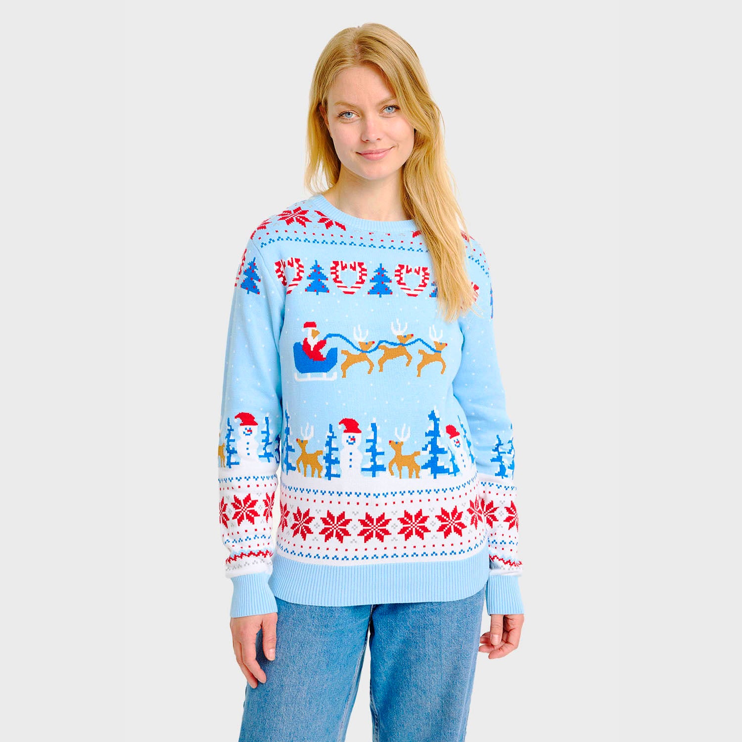 Christmas wonderland julesweater - Dame.